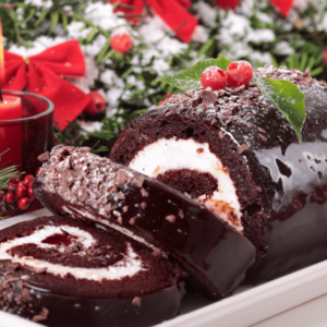 Troncos de Navidad cake