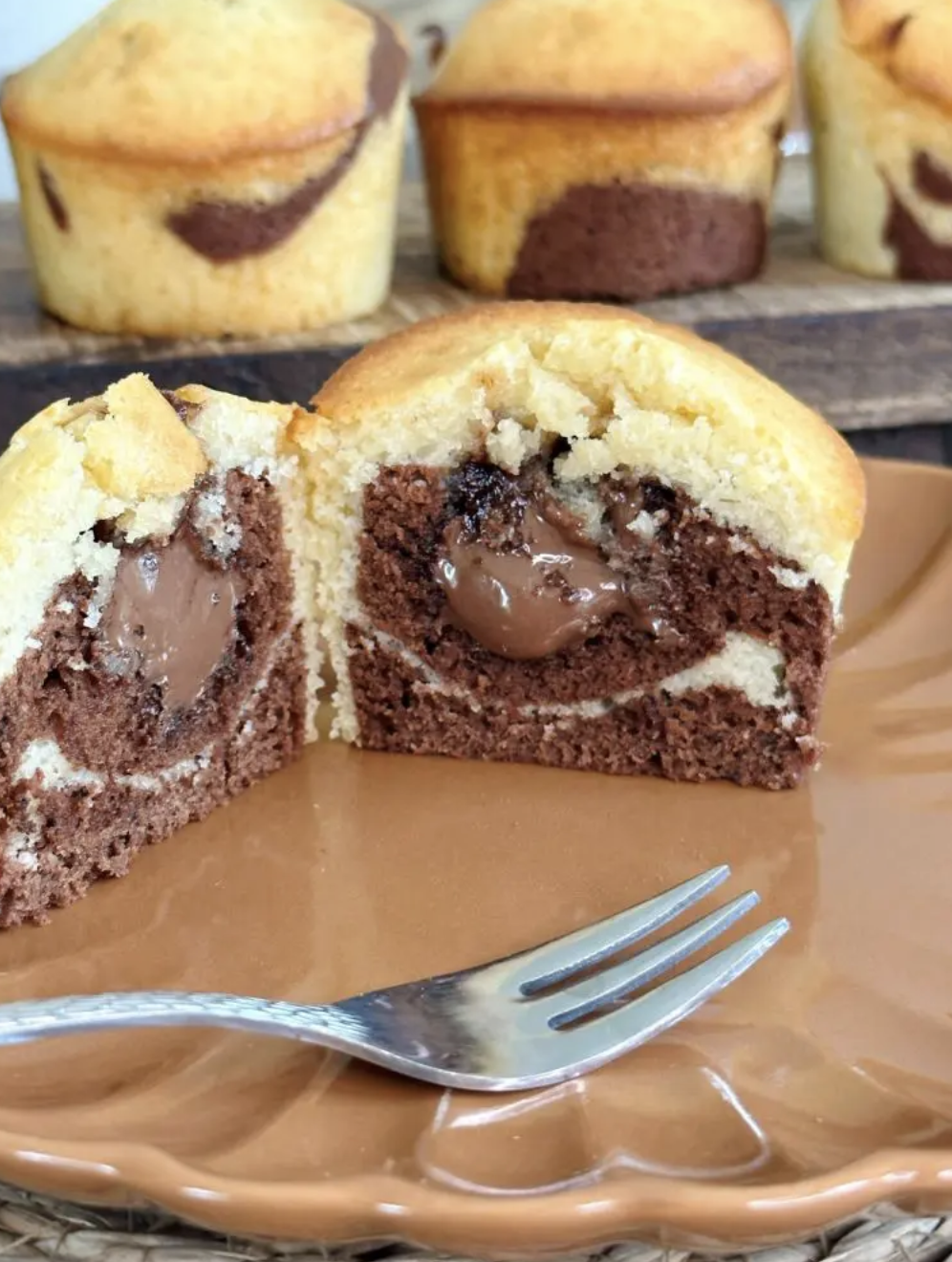 Muffins Marbrés au Nutella