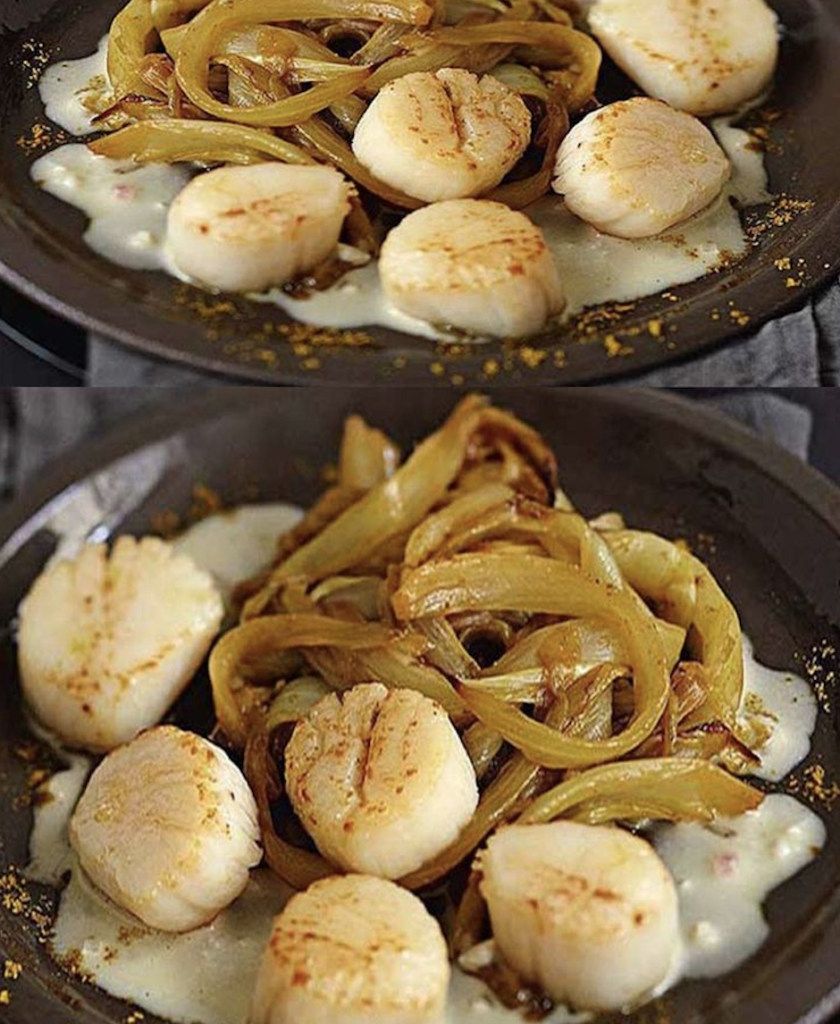 Coquilles Saint-Jacques au curry