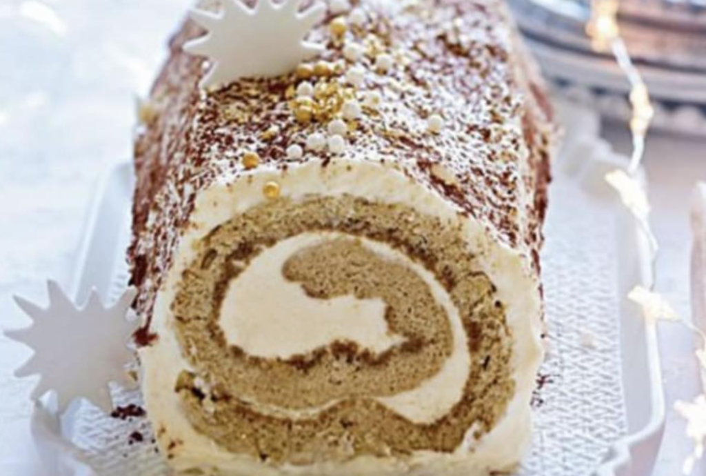 Bûche de Noël Tiramisu au Mascarpone