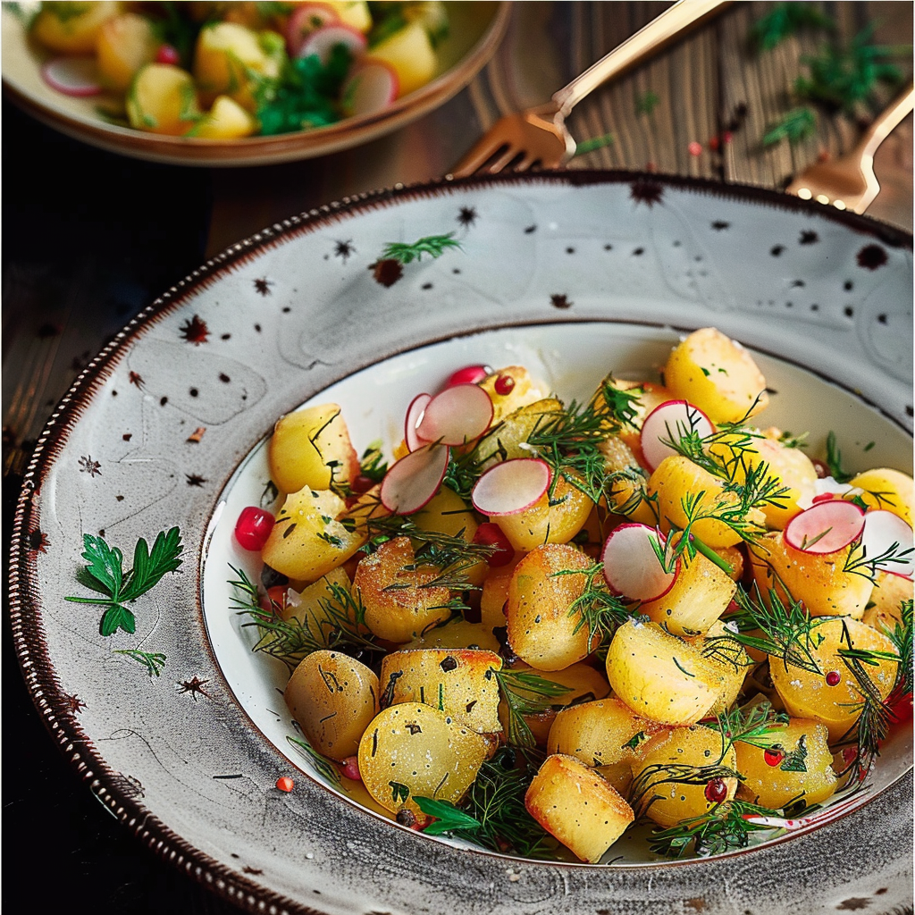 SALADE DE POMMES DE TERRE ET RADIS