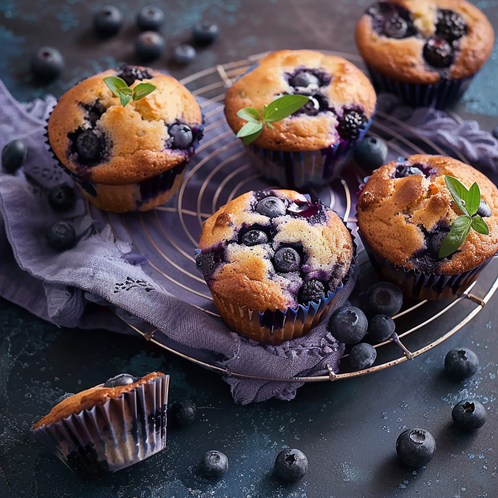 Muffins aux Myrtille